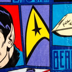 Star Trek: The Animated Series Comic Panel Throw Blanket | 50 x 60 Inches