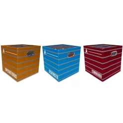 Star Trek: The Next Generation 13-Inch Storage Bin Cube Organizers | Set of 3