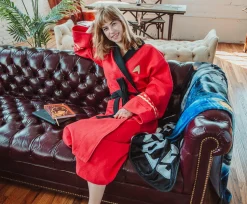 Star Trek: The Original Series Waffle-Weave Cotton Adult Robe | Red Operations