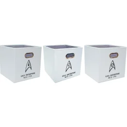 Star Trek: The Original Series NCC-1701 Storage Bin Cube Organizers | Set of 3