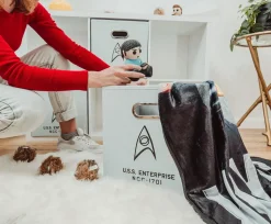 Star Trek: The Original Series NCC-1701 Storage Bin Cube Organizers | Set of 3