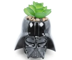 Star Wars - Darth Vader 3-Inch Ceramic Mini Planter with Artificial Succulent