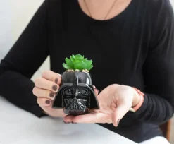 Star Wars - Darth Vader 3-Inch Ceramic Mini Planter with Artificial Succulent