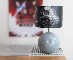 Star Wars - Death Star 3D Touch Lamp | LED Lamp With Printed Shade | 14 Inches
