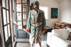 Star Wars Boba Fett Hooded Bathrobe for Men/Women | One Size Fits Most Adults