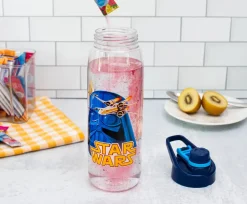 Star Wars Darth Vader Water Bottle With Screw-Top Lid | Holds 28 Ounces