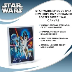 Star Wars Episode IV: A New Hope 1977 Unframed Poster 16X20” Wall Canvas