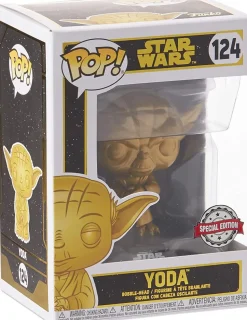 Star Wars Funko POP 4 Inch Vinyl Figure | Metallic Gold Yoda