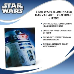 Star Wars Illuminated Canvas Art - 23.9x19.9 - R2D2