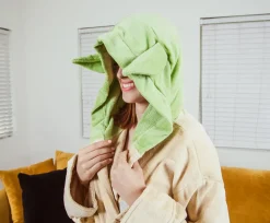 Star Wars Yoda Unisex Hooded Bathrobe for Adults