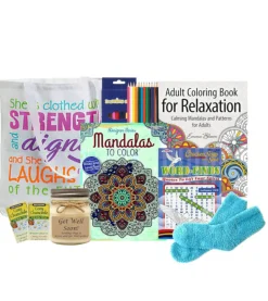 Stress Reducing Coloring Gift Tote
