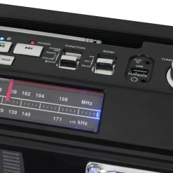 Studebaker Master Blaster Bluetooth Boombox with 3 Way Power, AM/FM Radio, USB Port, CD Player with MP3 Playback and 10 Watts RMS Power