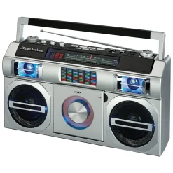 Studebaker Master Blaster Bluetooth Boombox with 3 Way Power, AM/FM Radio, USB Port, CD Player with MP3 Playback and 10 Watts RMS Power