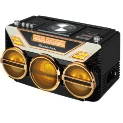 Studebaker Portable Avanti Stereo Boombox with Bluetooth/CD/FM Stereo Analog Radio/15W Subwoofer