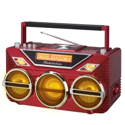 Studebaker Portable Avanti Stereo Boombox with Bluetooth/CD/FM Stereo Analog Radio/15W Subwoofer