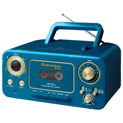 Studebaker Portable Stereo CD Player with Bluetooth, AM/FM Radio and Cassette Player/Recorder
