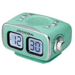 Studebaker Roommate Large Display LCD AM/FM Retro Clock Radio with Bluetooth