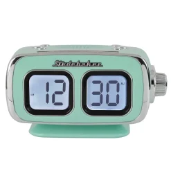 Studebaker Roommate Large Display LCD AM/FM Retro Clock Radio with Bluetooth