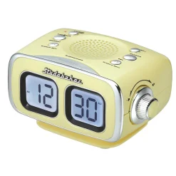 Studebaker Roommate Large Display LCD AM/FM Retro Clock Radio with Bluetooth