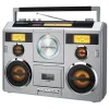 Studebaker Sound Station Portable Stereo Boombox with Bluetooth/CD/AM-FM Radio/Cassette Recorder
