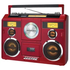 Studebaker Sound Station Portable Stereo Boombox with Bluetooth/CD/AM-FM Radio/Cassette Recorder