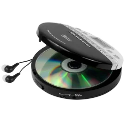 Studebaker Super Sport Portable CD Player Plays CDs Wirelessly Through Car Radio Includes FM Stereo Radio