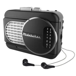 Studebaker Walkabout II Personal Stereo Cassette Player with AM/FM Stereo Radio and Built-in Speaker