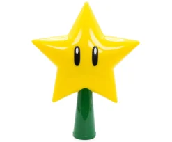 Super Mario Bros. 7-Inch Super Star Light-Up Holiday Tree Topper Decoration