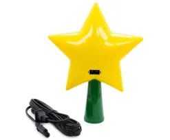 Super Mario Bros. 7-Inch Super Star Light-Up Holiday Tree Topper Decoration