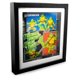 Teenage Mutant Ninja Turtles Wood Frame 3D Shadow Box Wall Art | 14 x 14 Inches