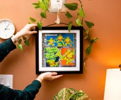 Teenage Mutant Ninja Turtles Wood Frame 3D Shadow Box Wall Art | 14 x 14 Inches