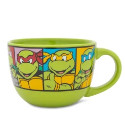 Teenage Mutant Ninja Turtles Characters Ceramic Soup Mug | Holds 24 Ounces