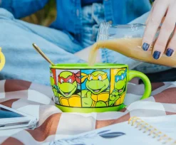 Teenage Mutant Ninja Turtles Characters Ceramic Soup Mug | Holds 24 Ounces