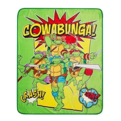 Teenage Mutant Ninja Turtles "Cowabunga" Fleece Throw Blanket | 50 x 60 Inches