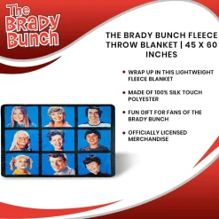 The Brady Bunch Fleece Throw Blanket | 45 x 60 Inches