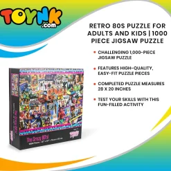 The Crazy 80's! Retro Puzzle For Adults And Kids | 1000 Piece Jigsaw Puzzle