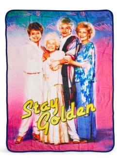 The Golden Girls Stay Golden 45 x 60 Inch Fleece Throw Blanket