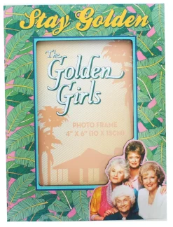 The Golden Girls "Stay Golden" Die-Cut Photo Frame | 4 x 6 Inches