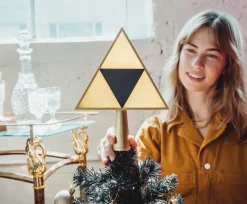 The Legend of Zelda 7-Inch Triforce Light-Up Holiday Tree Topper Decoration