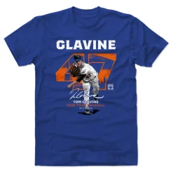 Tom Glavine Throwback Number WHT