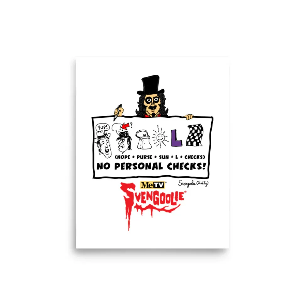 Too Drawn Out Svengoolie® Art Print by Rich Koz