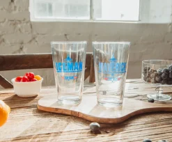 Top Gun Maverick and Iceman 20-Ounce Pint Glasses | Set of 2