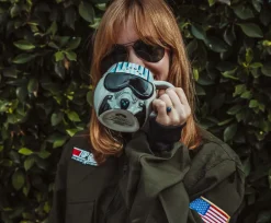 Top Gun: Maverick Iceman Helmet Sculpted Ceramic Mug | Holds 20 Ounces