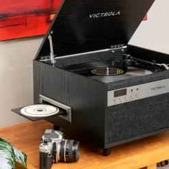 Victrola Century Bluetooth 6-in-1 Music Center (Black)