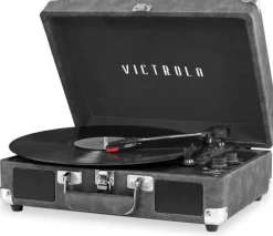 Victrola Journey Bluetooth Portable Suitcase Turntable (Grey)