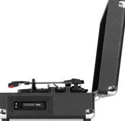 Victrola Journey+ Vinyl Suitcase Record Player with Cassette (Black)