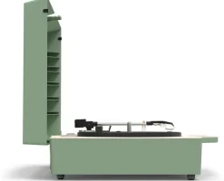 Victrola Re-Spin Sustainable Suitcase Record Player - Basil Green