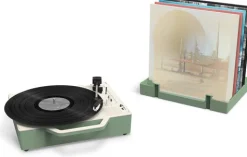 Victrola Re-Spin Sustainable Suitcase Record Player - Basil Green