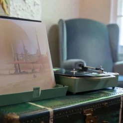 Victrola Re-Spin Sustainable Suitcase Record Player - Basil Green