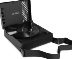 Victrola Revolution GO Bluetooth Portable Record Player (Black)